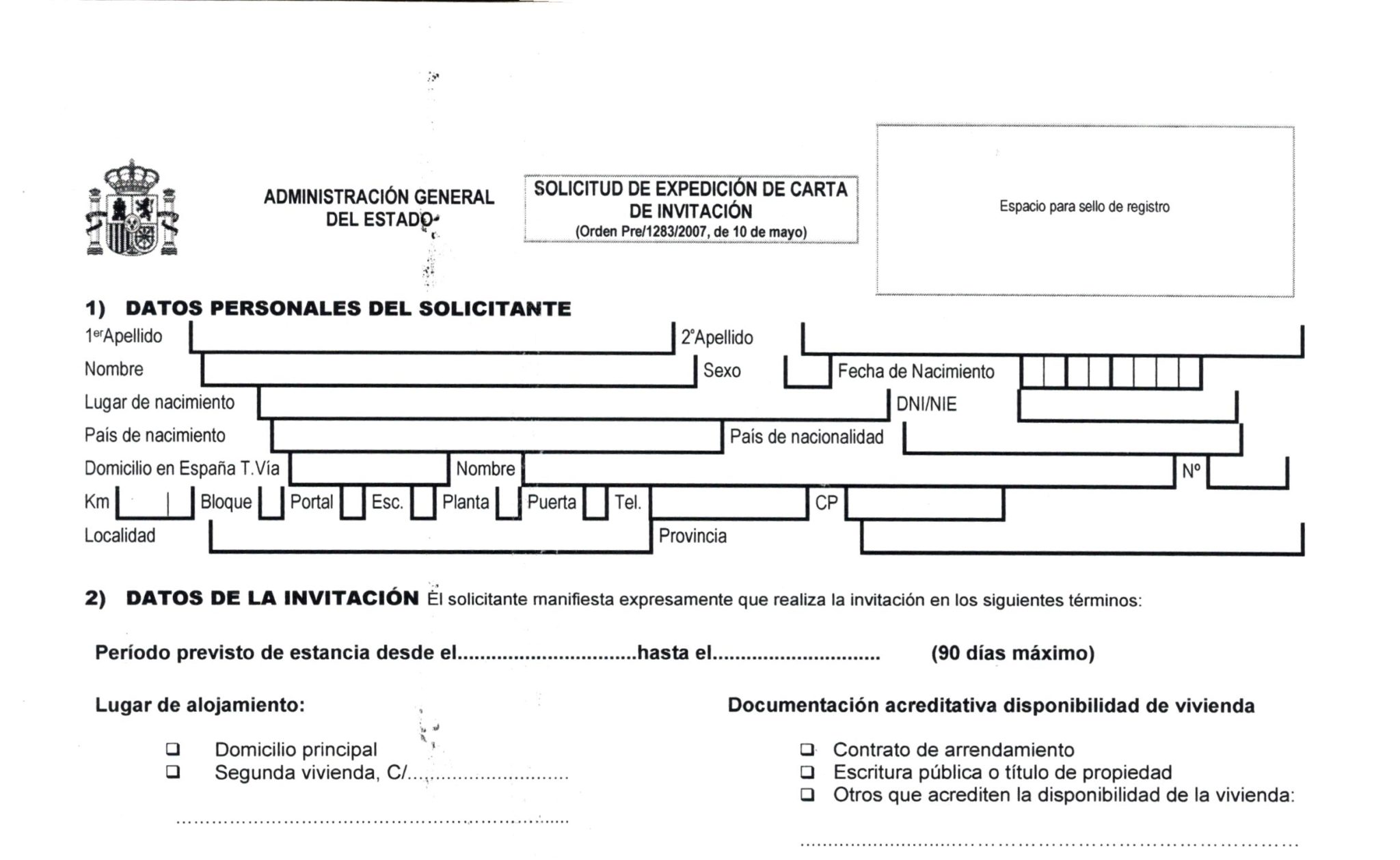 La carta de Invitación en España - SDR Abogados
